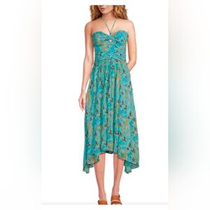 chinese dress ladies Barely There Lace Dress Blue